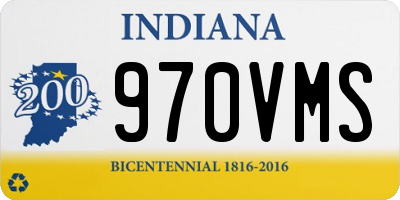 IN license plate 970VMS