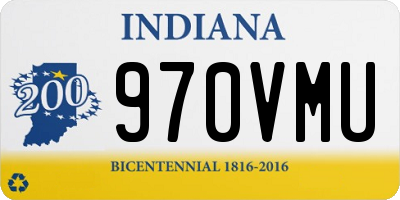 IN license plate 970VMU