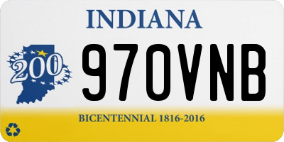 IN license plate 970VNB