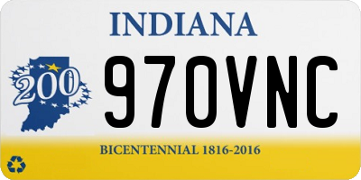 IN license plate 970VNC