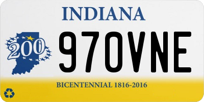 IN license plate 970VNE