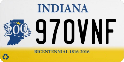 IN license plate 970VNF