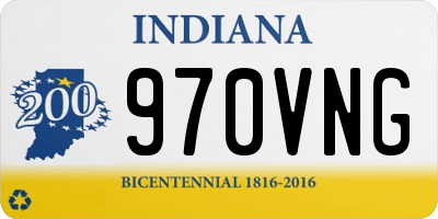 IN license plate 970VNG