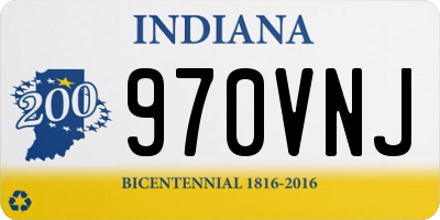 IN license plate 970VNJ