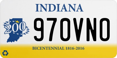 IN license plate 970VNO