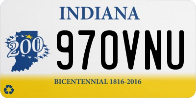 IN license plate 970VNU
