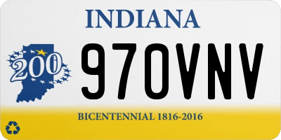 IN license plate 970VNV