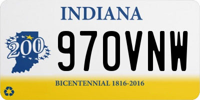IN license plate 970VNW