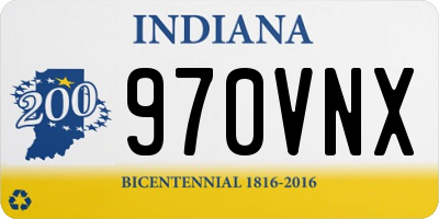 IN license plate 970VNX