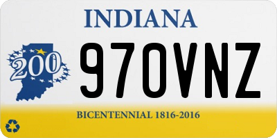 IN license plate 970VNZ