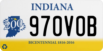 IN license plate 970VOB