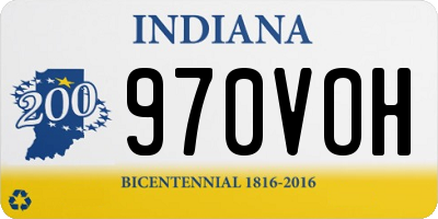 IN license plate 970VOH