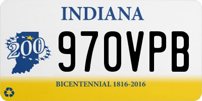 IN license plate 970VPB