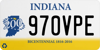 IN license plate 970VPE
