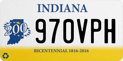 IN license plate 970VPH
