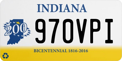 IN license plate 970VPI
