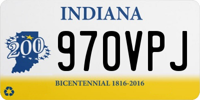 IN license plate 970VPJ