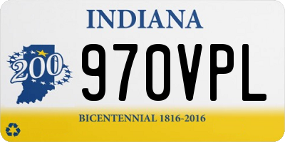 IN license plate 970VPL
