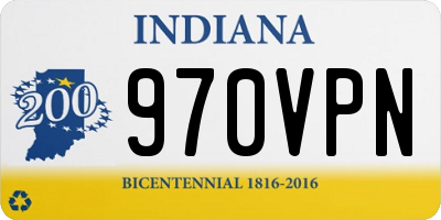 IN license plate 970VPN