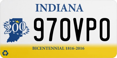 IN license plate 970VPO