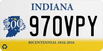 IN license plate 970VPY