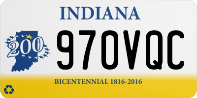 IN license plate 970VQC