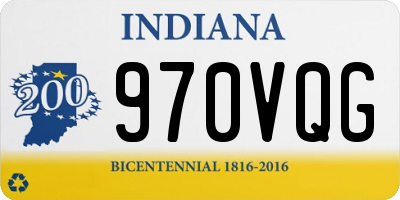 IN license plate 970VQG