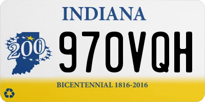 IN license plate 970VQH