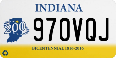IN license plate 970VQJ