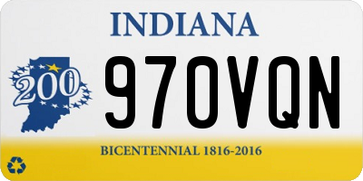 IN license plate 970VQN
