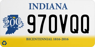 IN license plate 970VQQ
