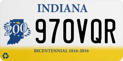 IN license plate 970VQR
