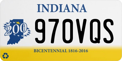 IN license plate 970VQS