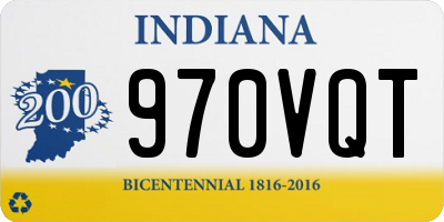 IN license plate 970VQT