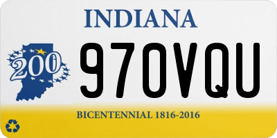 IN license plate 970VQU