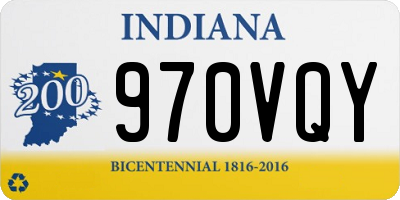 IN license plate 970VQY
