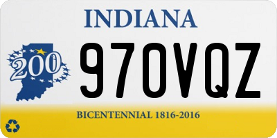IN license plate 970VQZ