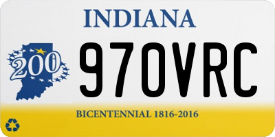 IN license plate 970VRC