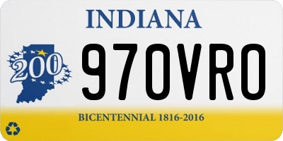 IN license plate 970VRO
