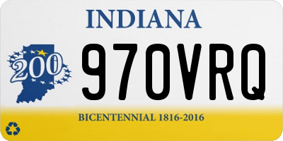 IN license plate 970VRQ