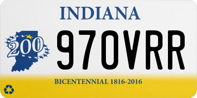 IN license plate 970VRR