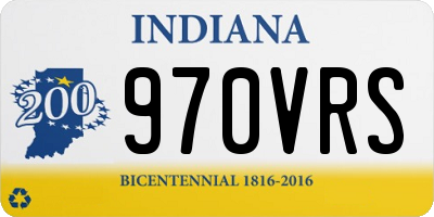 IN license plate 970VRS