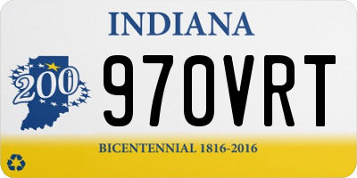 IN license plate 970VRT