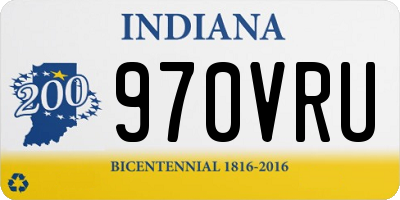 IN license plate 970VRU
