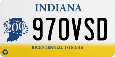 IN license plate 970VSD
