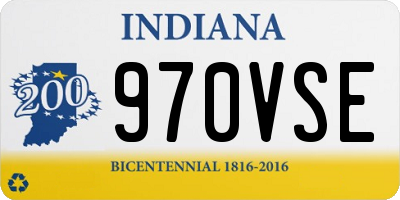 IN license plate 970VSE
