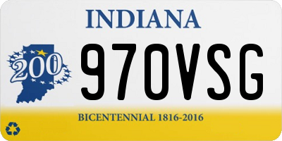 IN license plate 970VSG
