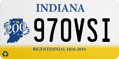 IN license plate 970VSI