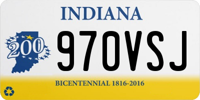 IN license plate 970VSJ