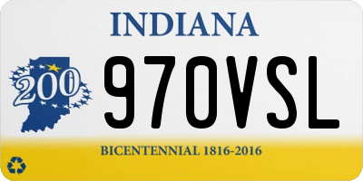 IN license plate 970VSL
